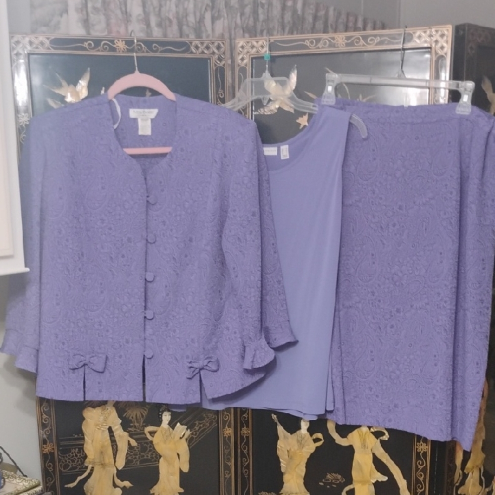 SUNDAY SERVICE Elegant Purple Women's Dress Set